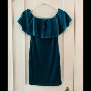 Forever 21 Shoulder Suede Dress